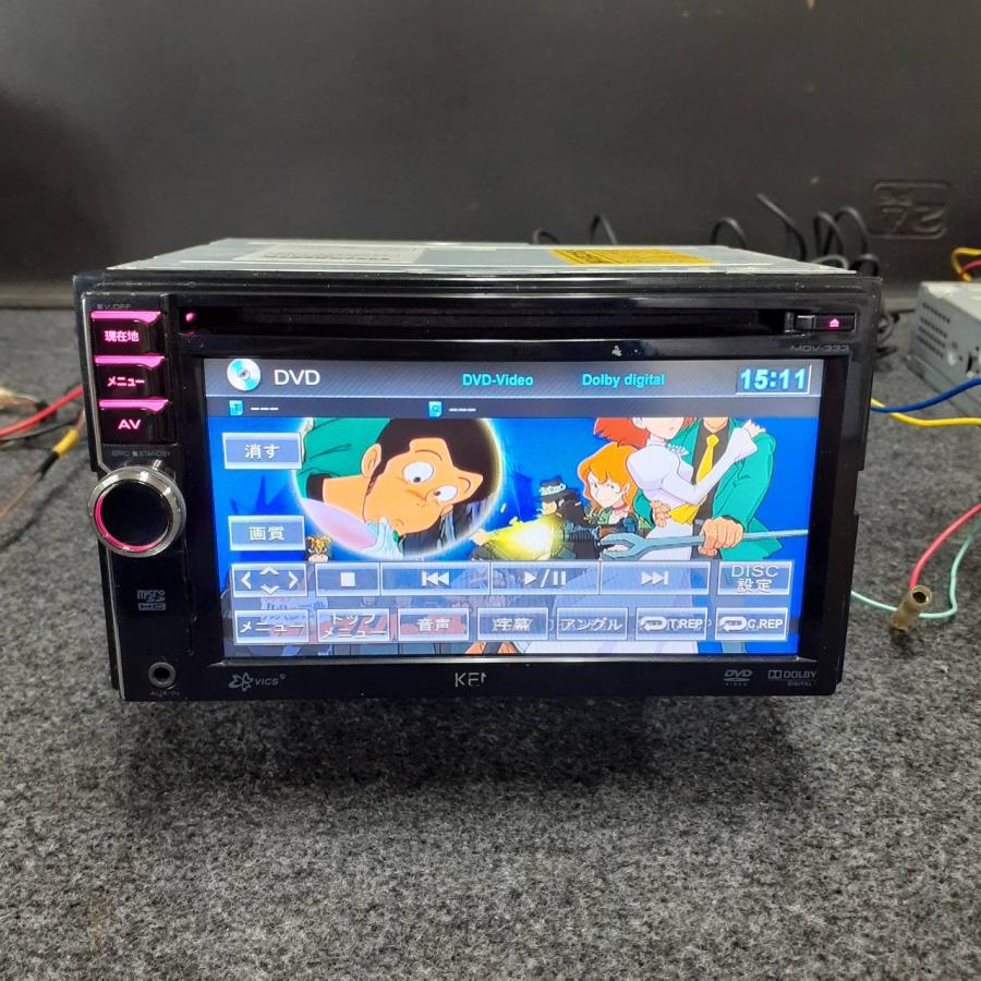 KENWOOD MDV-333 カーナビ 本体 ケンウッド KENWOOD MDV-333 TV DVD CD USB 地図データ 2018年