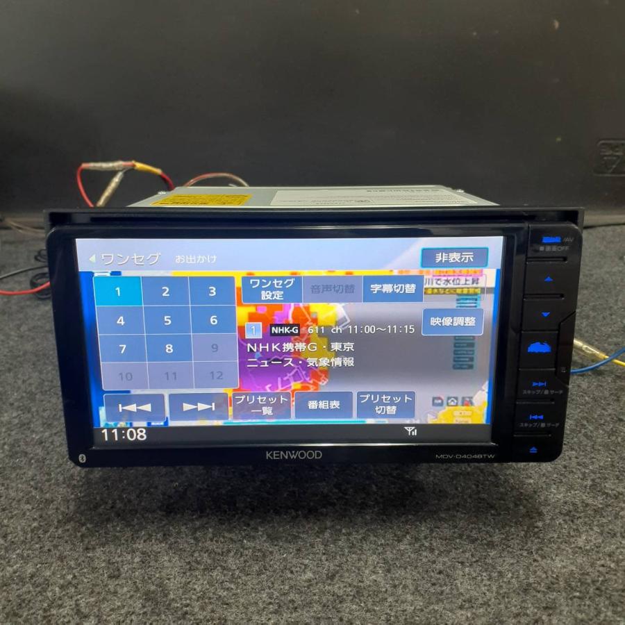 KENWOOD ケンウッド MDV-D404BTW 2017年製 TV DVD CD Bluetooth USB