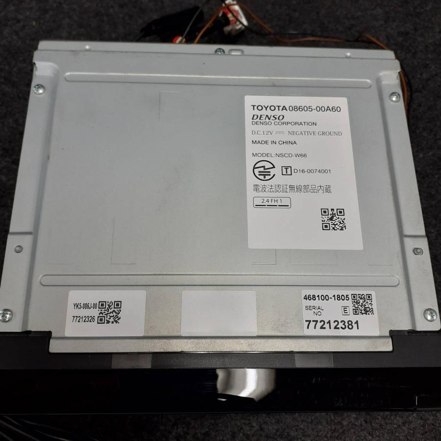 トヨタ 純正 ナビ NSCD-W66 TV CD Bluetooth 地図データ 2016年