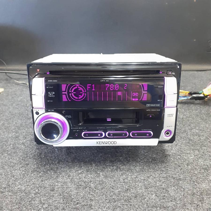 KENWOOD ケンウッド DPX-40 2DIN AUX CD カセット プレーヤー