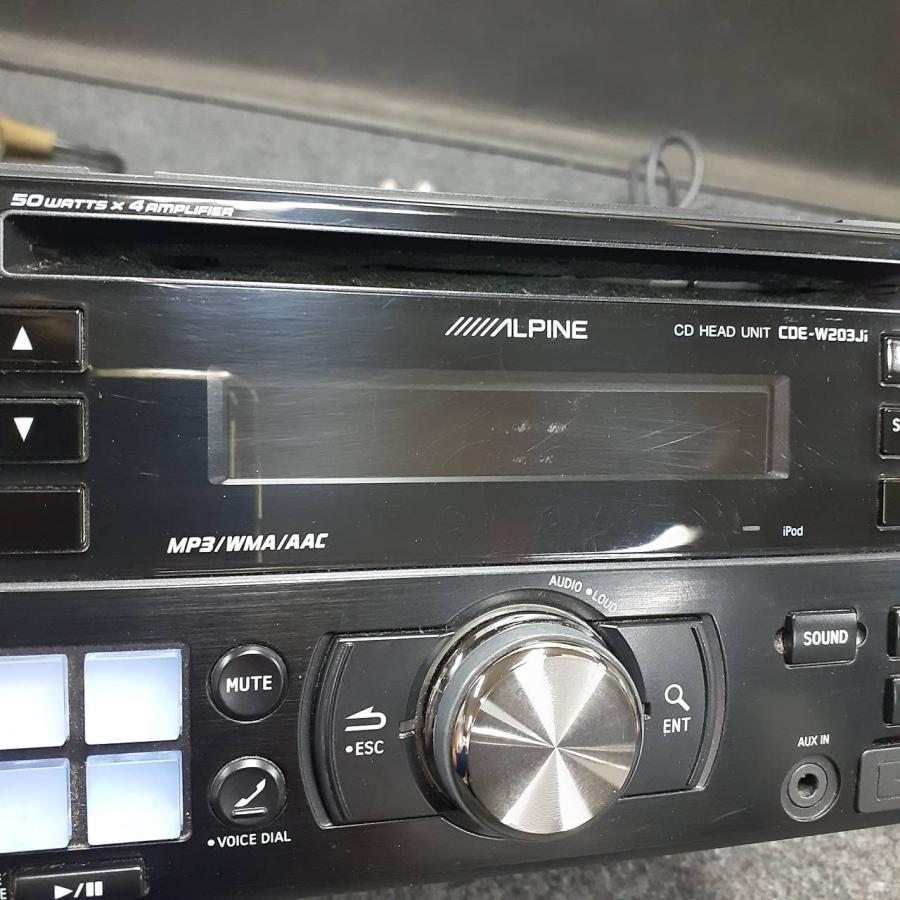 ALPINE CDE-W203Ji 2DIN USB AUX CD プレーヤー プレイヤー 旧車 当時