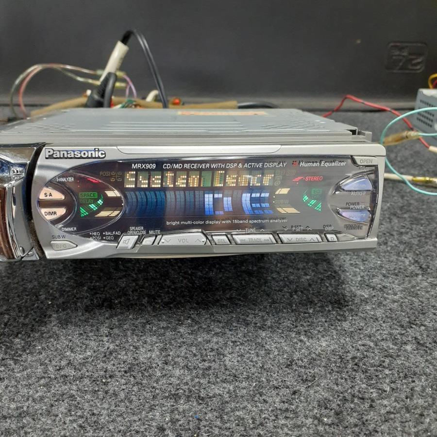 Panasonic MRX909 1DIN CD MD プレーヤー プレイヤー 旧車 当時物 CQ