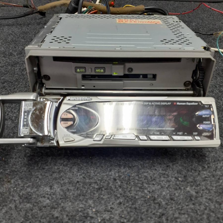 Panasonic MRX909 1DIN CD MD プレーヤー プレイヤー 旧車 当時物 CQ