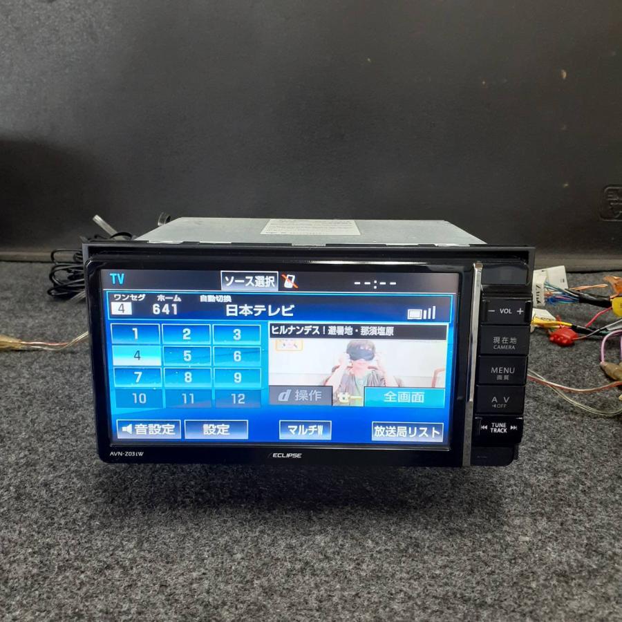 ECLIPSE AVN-Z03iW フルセグTV DVD CD Bluetooth 地図データ 2013年