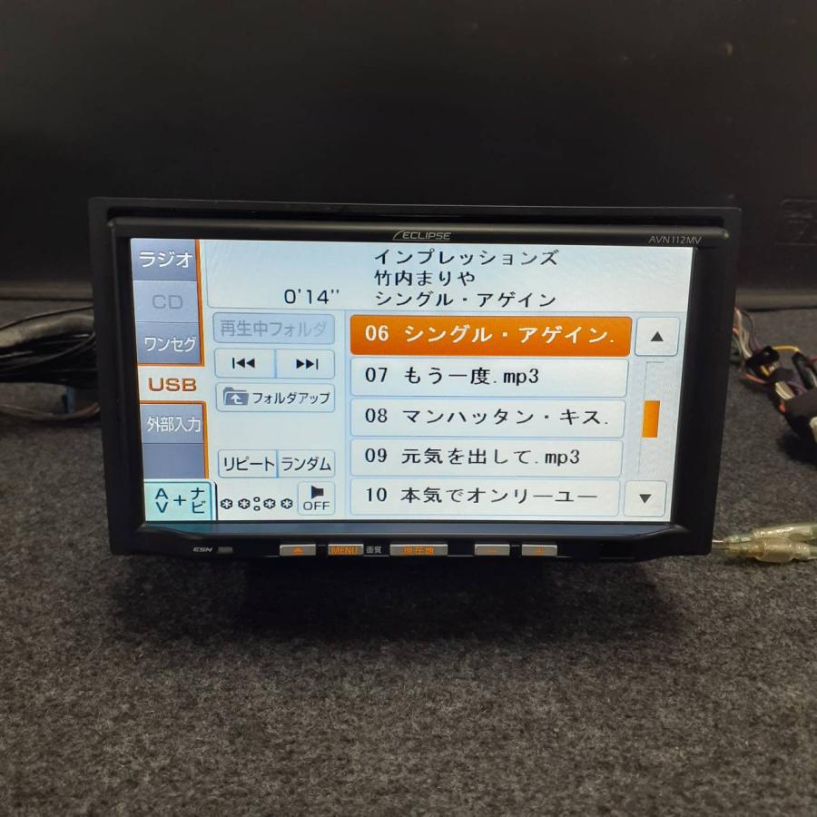 スズキ 純正 オプション ECLIPSE AVN112MV TV USB CD 地図データ 2012