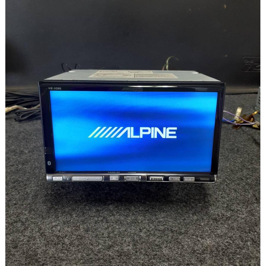 ALPINE VIE-X08S フルセグTV DVD Bluetooth ハンズフリー CD HDD ナビ