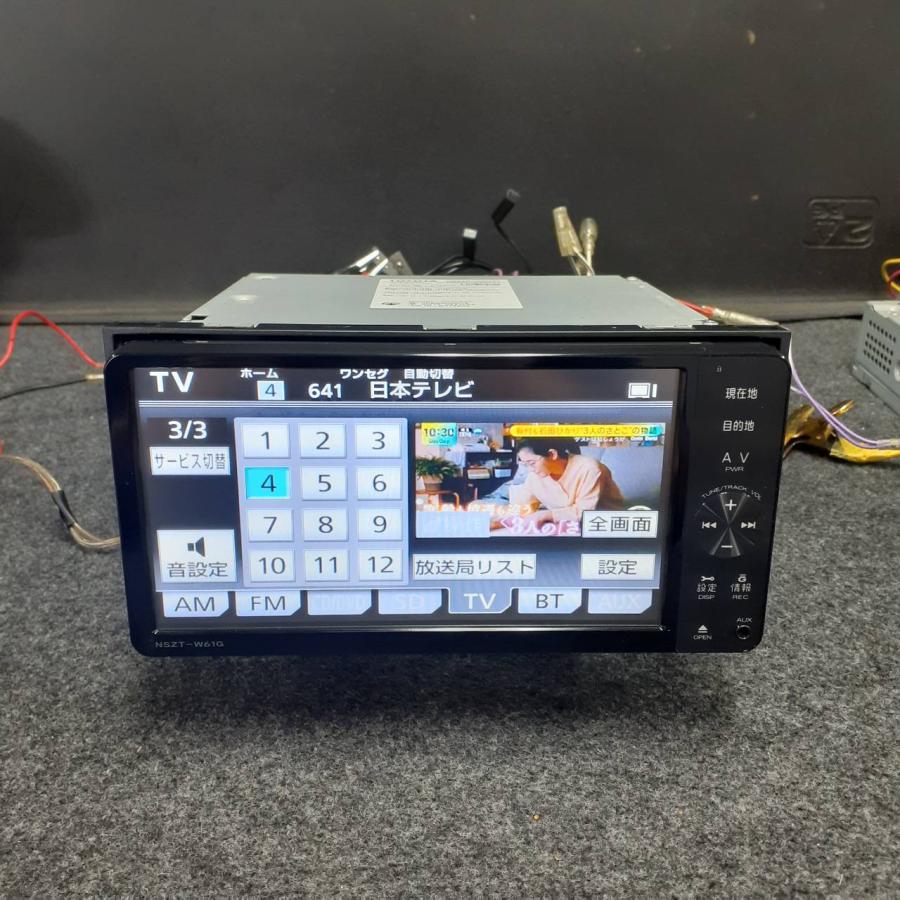 トヨタ 純正 ナビ NSZT-W61G フルセグTV DVD CD Bluetooth 地図データ