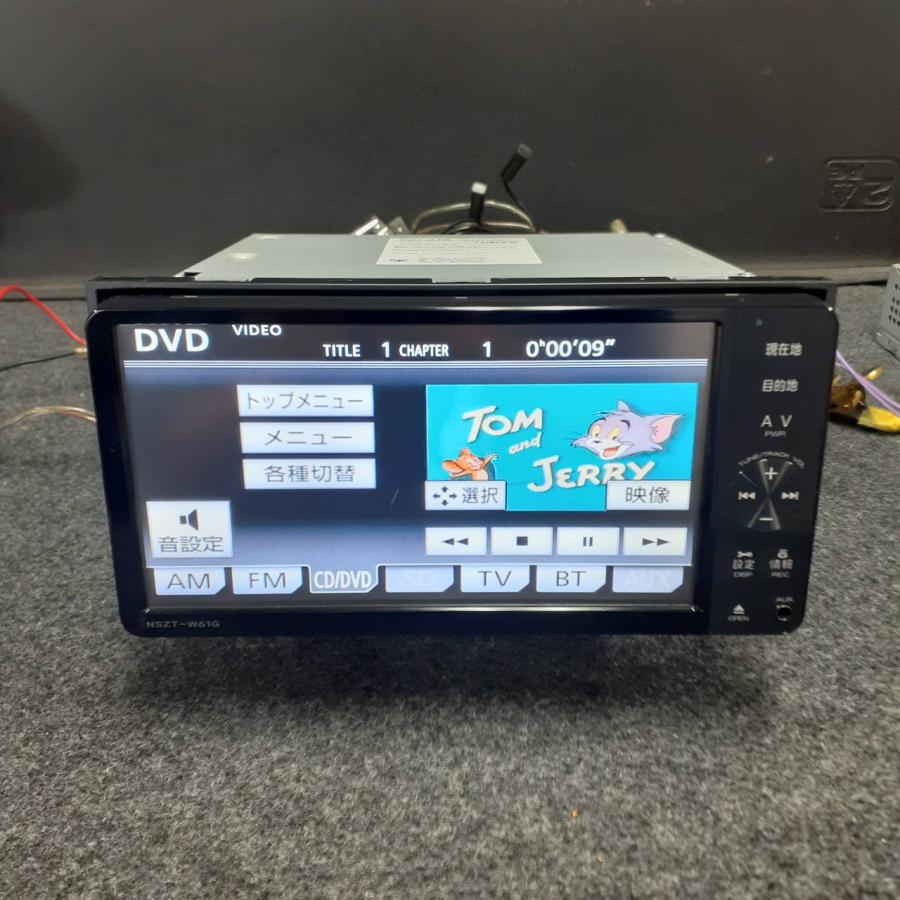 トヨタ 純正 ナビ NSZT-W61G フルセグTV DVD CD Bluetooth 地図データ