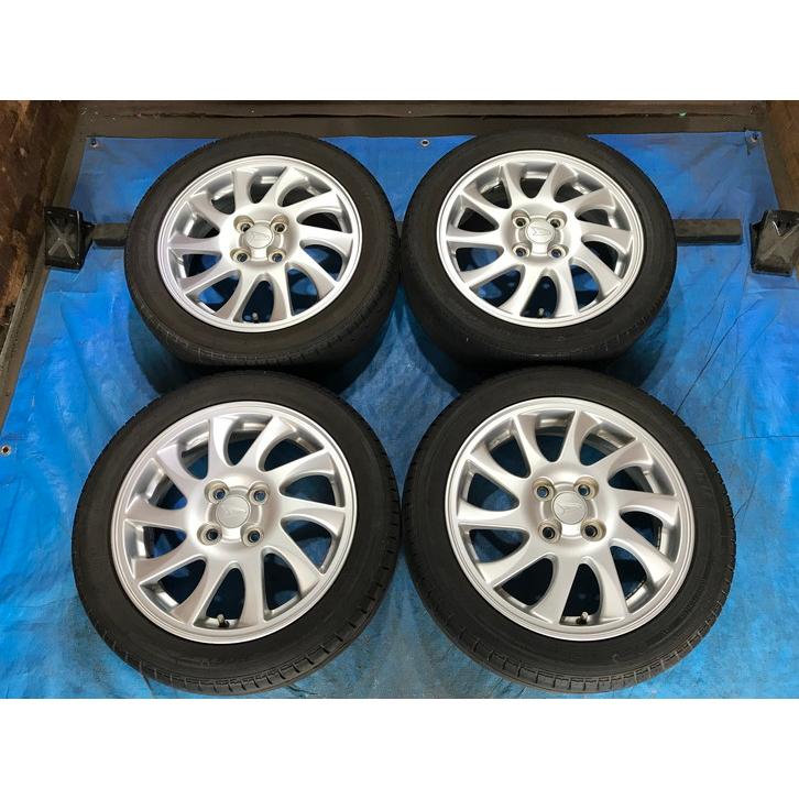 激安！タイヤホイールセット！ダイハツ純正アルミ 15-4.5J 4H/100 ET45  