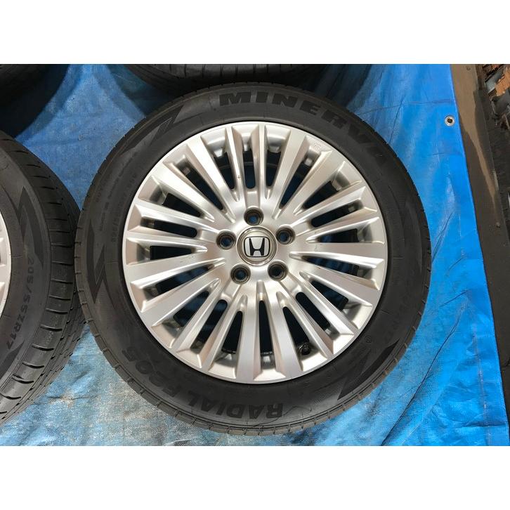 現金決済)夏タイヤ 205/55R17 ホンダ純正アルミ4本セット