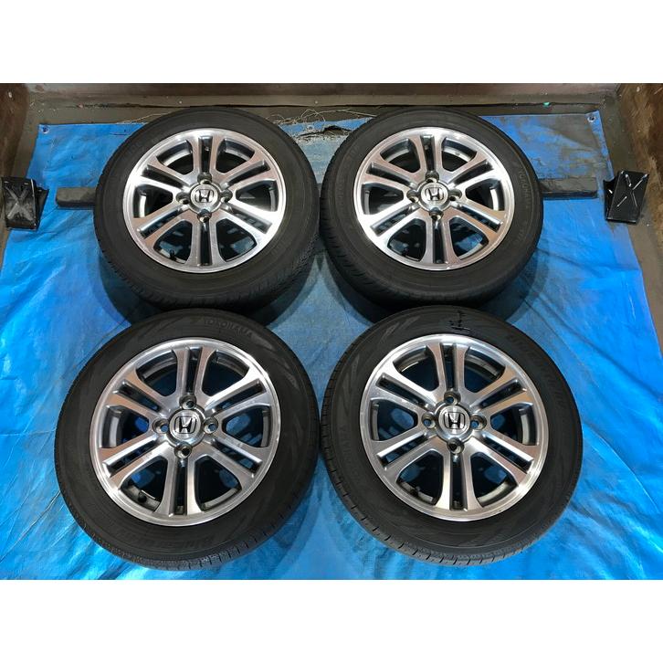 中古★155/65R14★ホンダ純正ホイールセット 激安！タイヤホイールセット！ホンダ純正 アルミ 14-4.5J 4H/PCD100