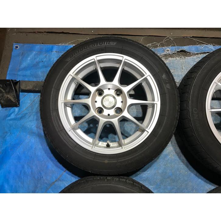 155/65R14 バリ溝 国産タイヤ ESPORT 14インチ 4.5J 4H/PCD100 ET43 