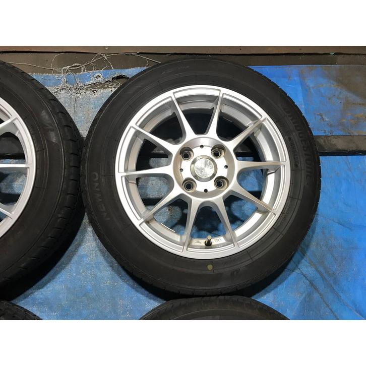 155/65R14 バリ溝 国産タイヤ ESPORT 14インチ 4.5J 4H/PCD100 ET43 