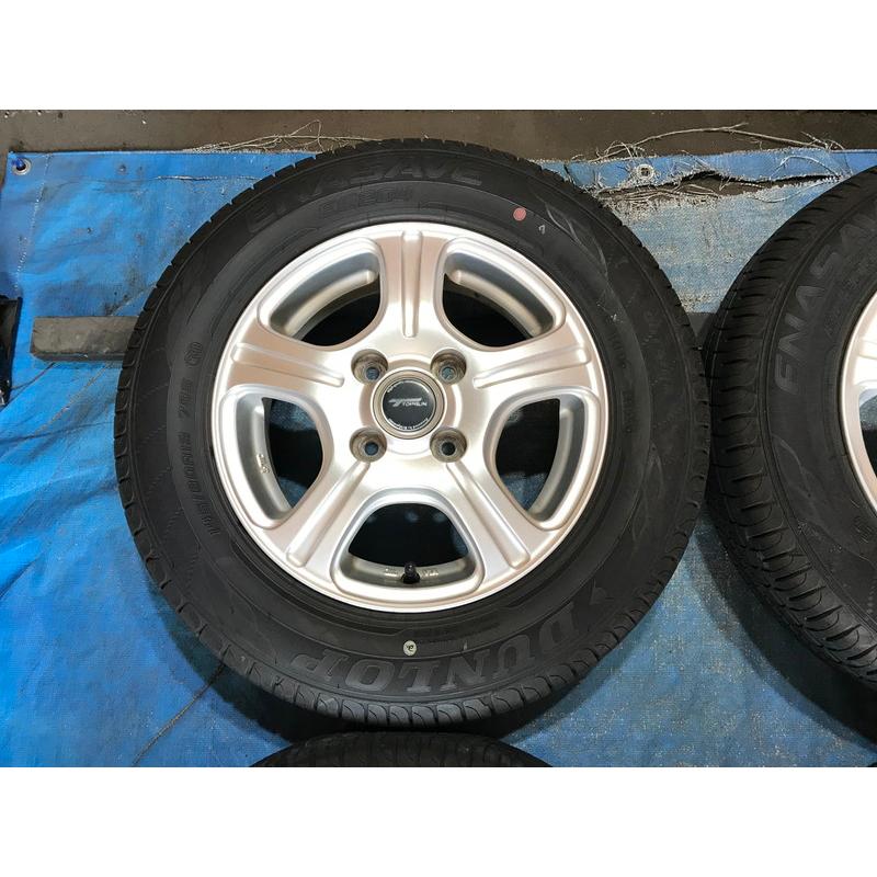 145/80R13 バリ溝タイヤ TOPRUN 13インチ 4B 4H/PCD100 ET45 2022年 