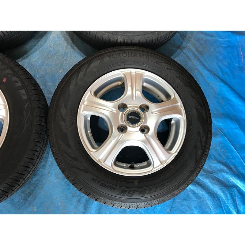 145/80R13 バリ溝タイヤ TOPRUN 13インチ 4B 4H/PCD100 ET45 2022年 