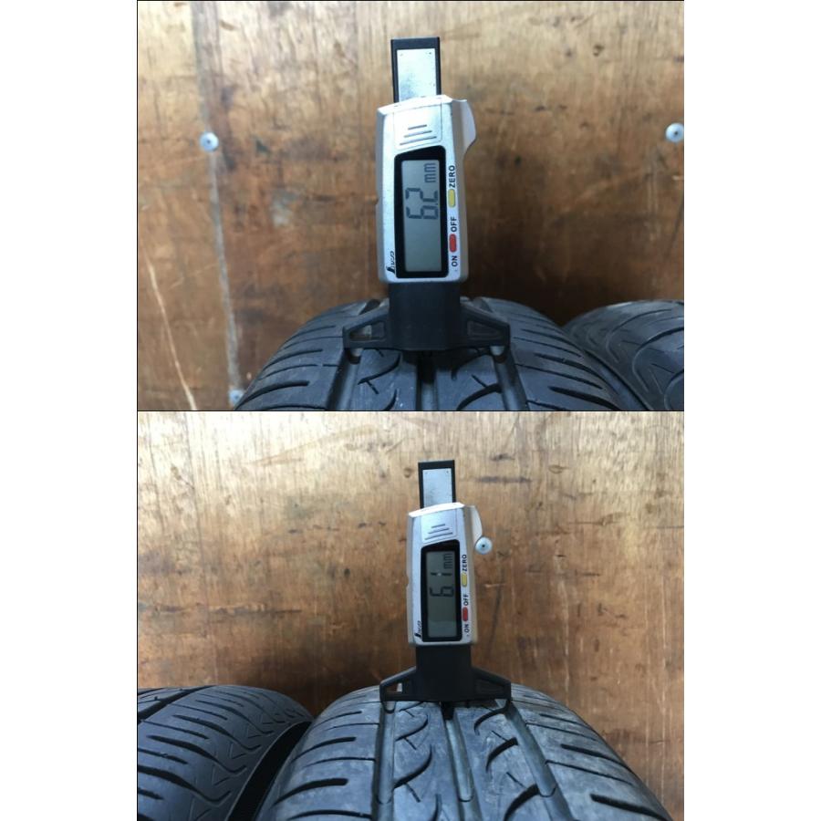155/65R14 バリ溝タイヤ ホンダ純正 アルミ 14インチ 4.5J 4H/PCD100