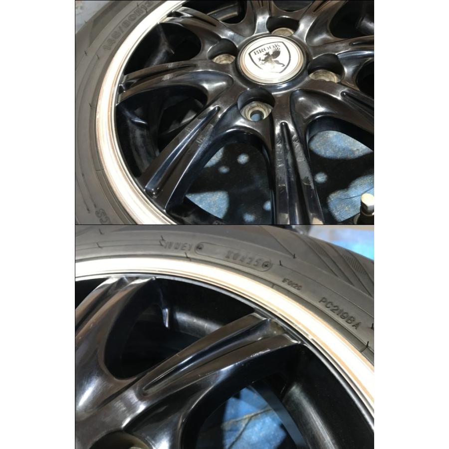 145/80R13 バリ溝タイヤ 2025年 BROOK 13インチ 4B 4H/PCD100 ET45 