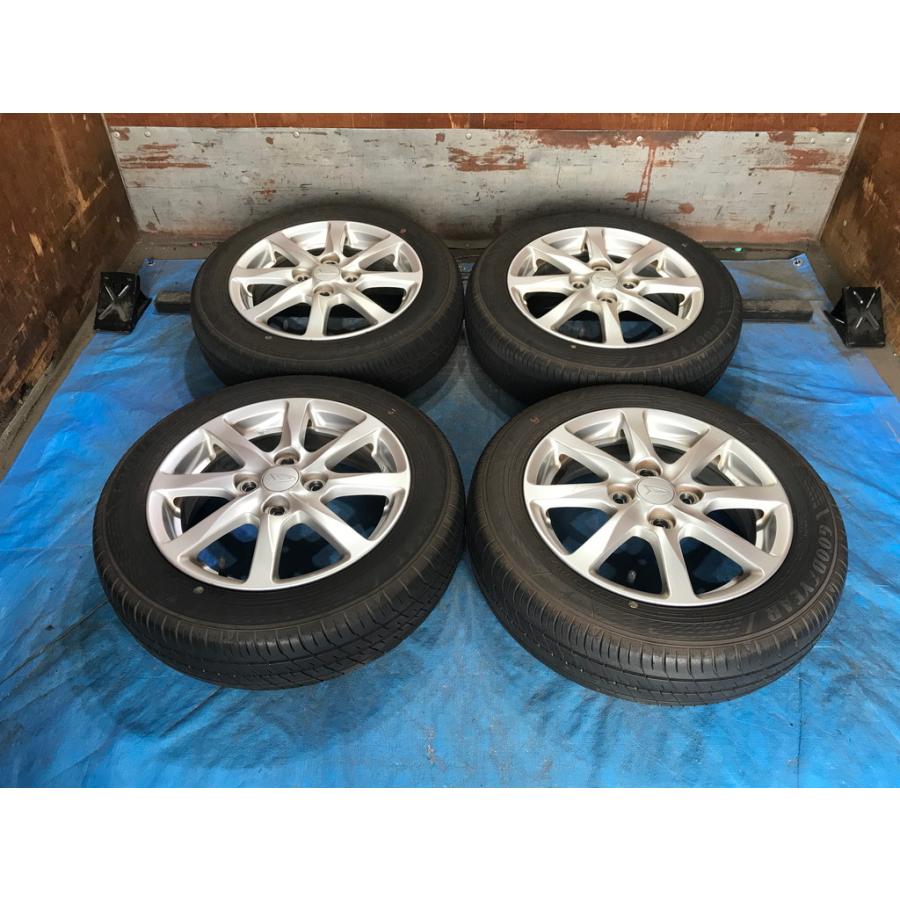 【送料無料】希少美品バリ山 ダイハツ純正14インチスタッドレス155/65R14 155/65R14 バリ溝タイヤ 2023年 ダイハツ純正 アルミ 14インチ 4.5J 4H
