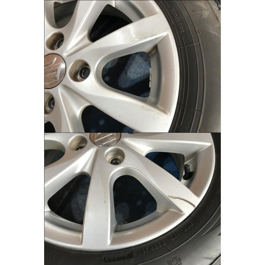 155/65R14 バリ溝タイヤ 24年 25年 スズキ純正 アルミ 14インチ 4.5J
