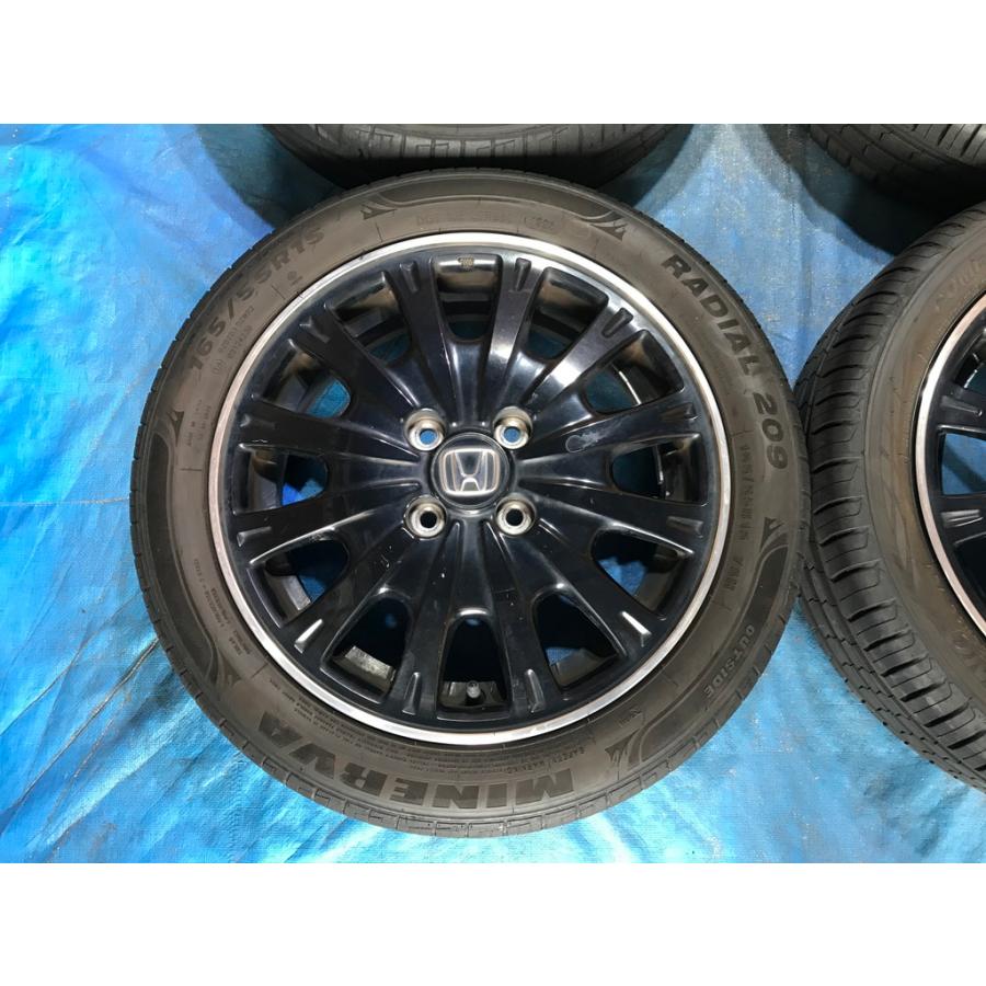 165/55R15 バリ溝タイヤ 2025年 ホンダ純正 アルミホイール 15インチ 