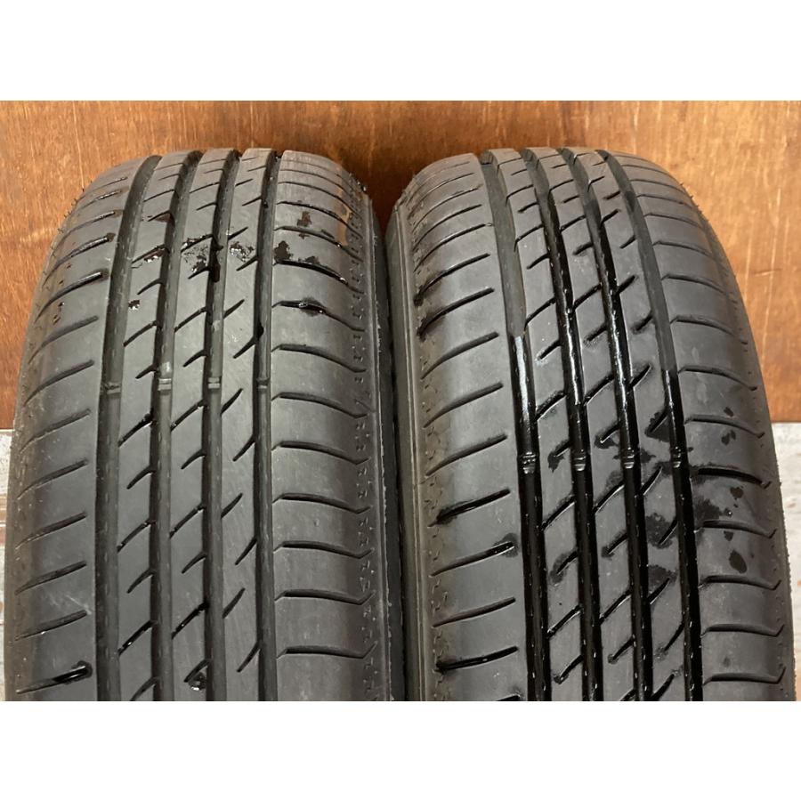 155/65R14 バリ溝タイヤ 2024年 三菱純正 アルミ 14インチ 4.5J 4H