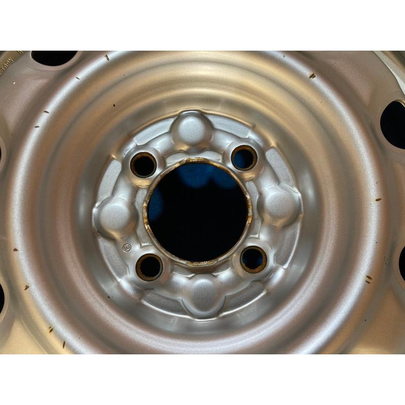 185/60R15 冬タイヤ 2023年 鉄ホイール 15インチ 5.5JJ 4H/PCD100 中古