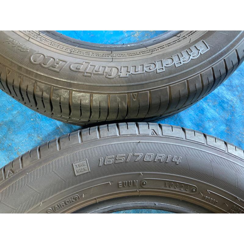 165/70R14 GOOD YEAR Efficient Grip ECO 2024年製 4本 6〜7山目程度