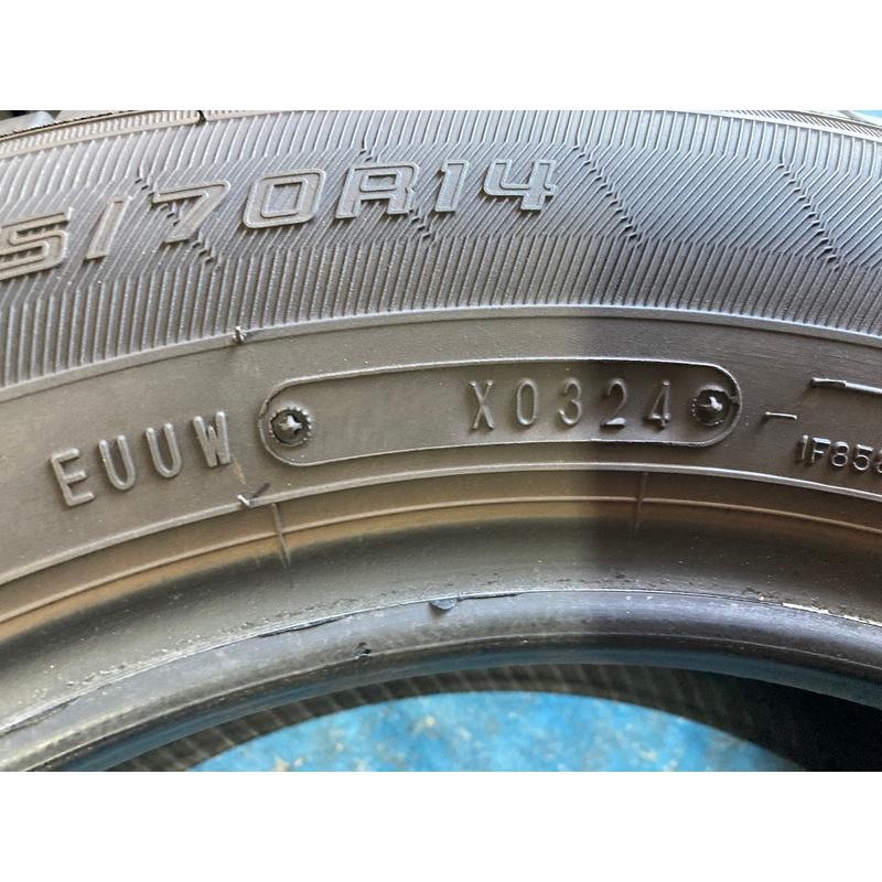 165/70R14 GOOD YEAR Efficient Grip ECO 2024年製 4本 6〜7山目程度