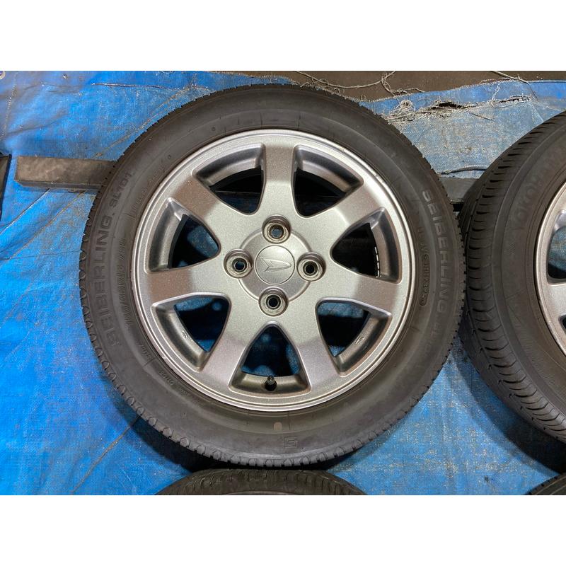 送料込 ダイハツ純正ホイール 155/65R14 バリ山 25年 ヨコハマ ② 155/65R14 バリ溝タイヤ 2025年 2024年 ダイハツ純正 アルミホイール