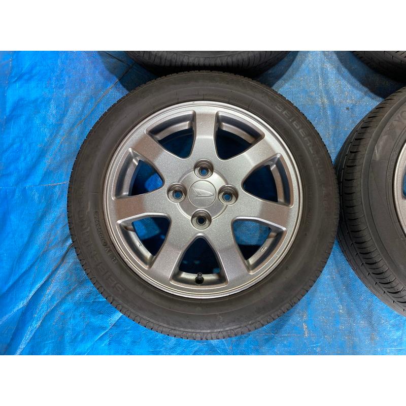 155/65R14 バリ溝タイヤ 2025年 2024年 ダイハツ純正 アルミホイール