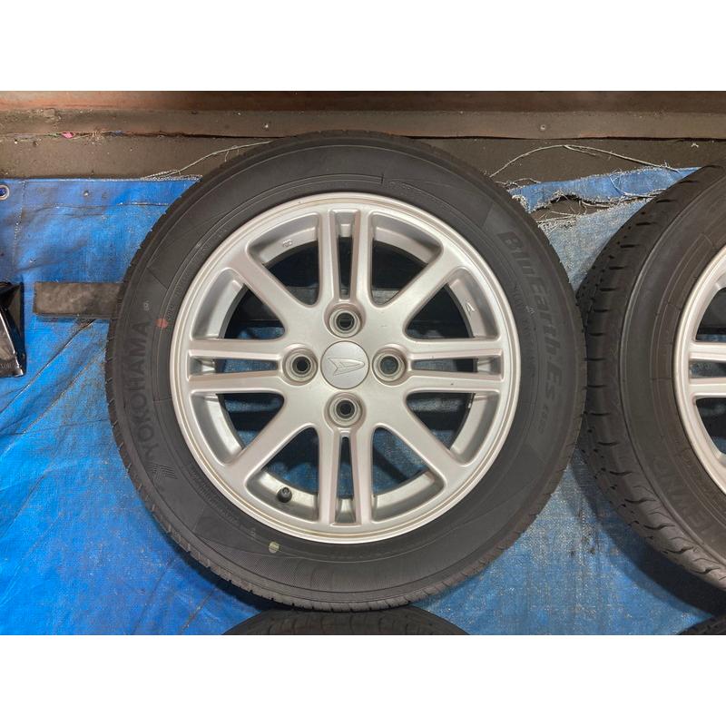 155/65R14 バリ溝タイヤ 2024年 ダイハツ純正 アルミホイール 14インチ