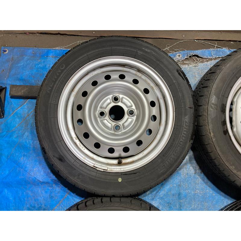 155/65R14 バリ溝タイヤ 2024年 2025年 ダイハツ純正 鉄ホイ−ル 14