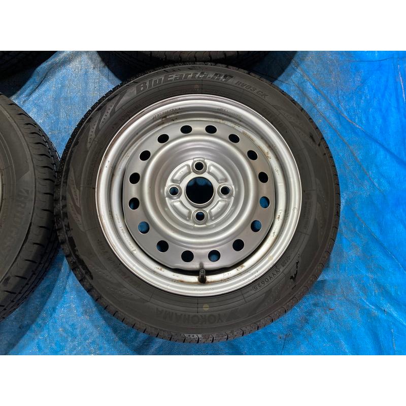 155/65R14 バリ溝タイヤ 2024年 2025年 ダイハツ純正 鉄ホイ−ル 14