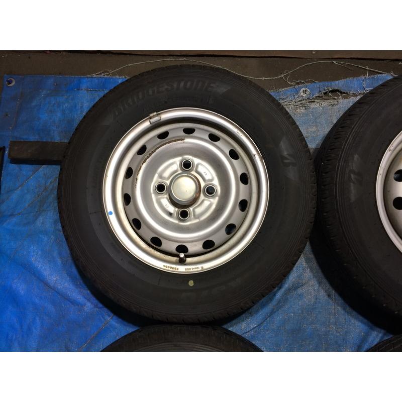 145/80R12 80/78N LT（6PR相当）国産タイヤ 24・25年 三菱純正 鉄 12