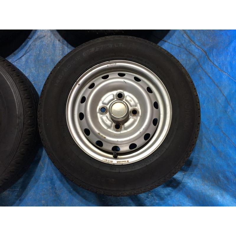 145/80R12 80/78N LT（6PR相当）国産タイヤ 24・25年 三菱純正 鉄 12