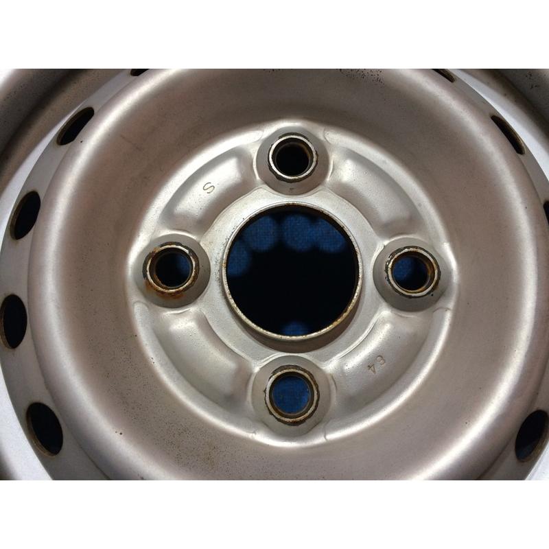 145/80R12 バリ溝タイヤ 2023年 スズキ純正 鉄ホイ−ル 12インチ 4.0B