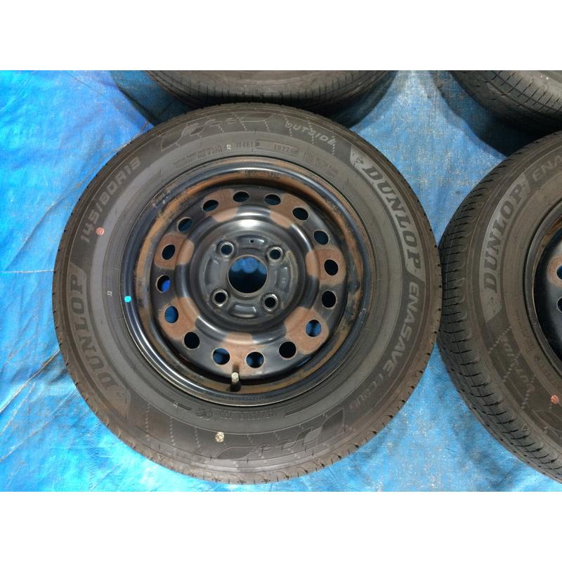 145/80R13 バリ溝タイヤ 2026年 スズキ純正 鉄ホイ−ル 13インチ 4.0B