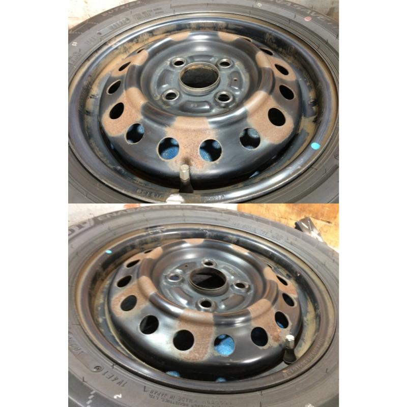145/80R13 バリ溝タイヤ 2026年 スズキ純正 鉄ホイ−ル 13インチ 4.0B