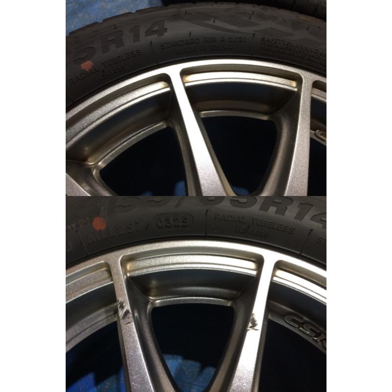 155/65R14 バリ溝タイヤ 2025年 CROSS SPEED PREMIUM アルミホイール