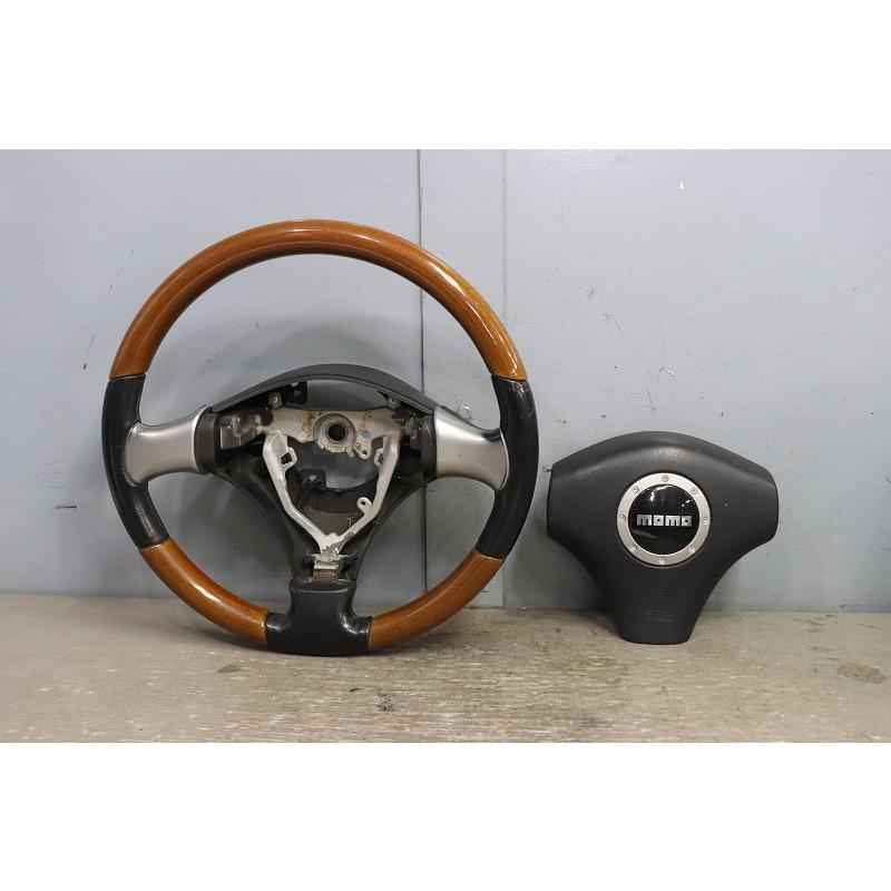 L650Sミラジーノmomoハンドル在庫品 ミラ（ダイハツ） ミラジーノ (L650S) 純正 モモ MOMO モモステ