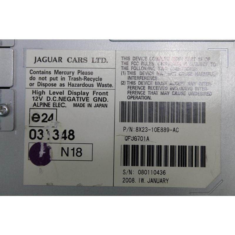 JAGUAR（ジャガー） XF 3.0 右ハンドル 前期 (J05FA J05 X250) 純正