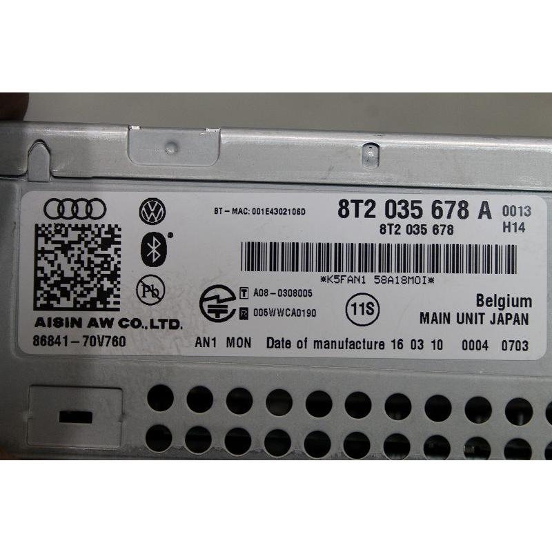 Audi マルチメディアデッキ 8R2 035 678 D Audi（アウディ） A4 セダン 1.8 TFSI 右H (8KCDH 8K) MMI ナビ