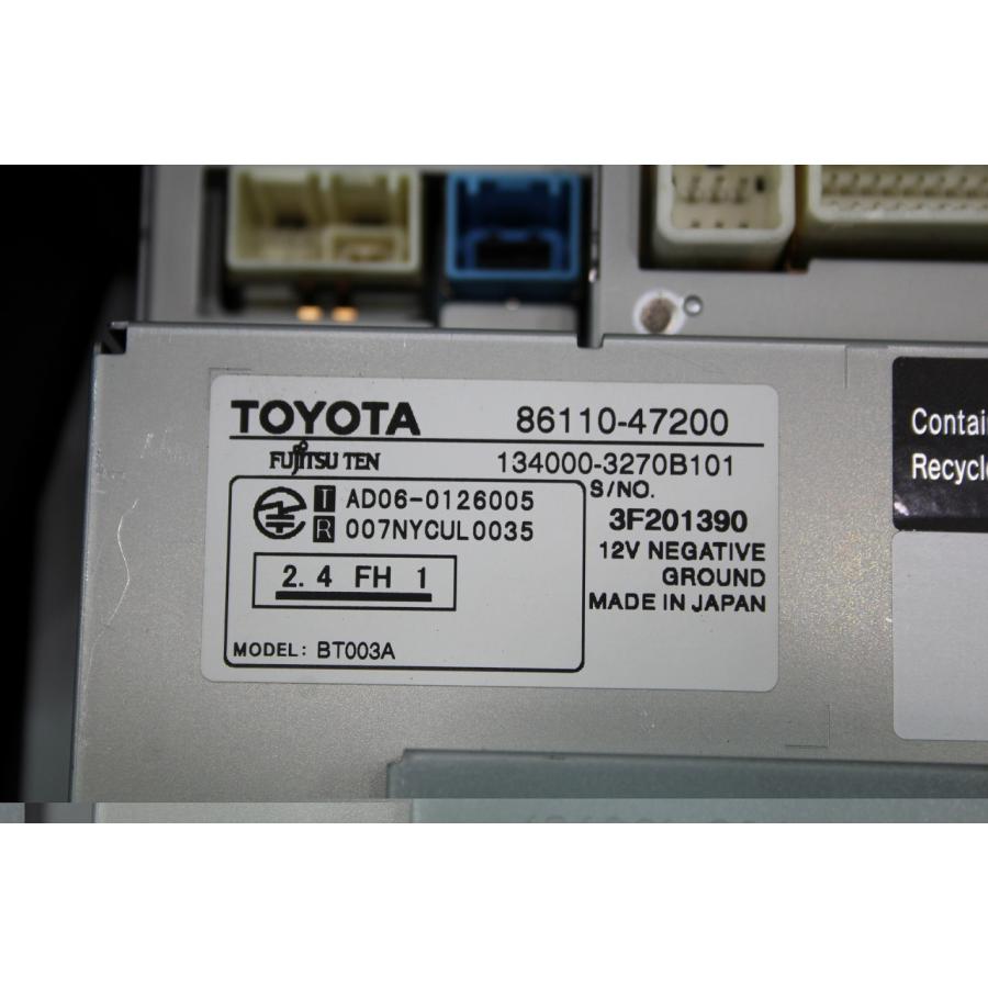 純正 トヨタ プリウス NHW20 マルチモニター 86110-47201 ナビ プリウス 20 G 前期 (NHW20) 純正 フジツーテン マルチモニター ナビ