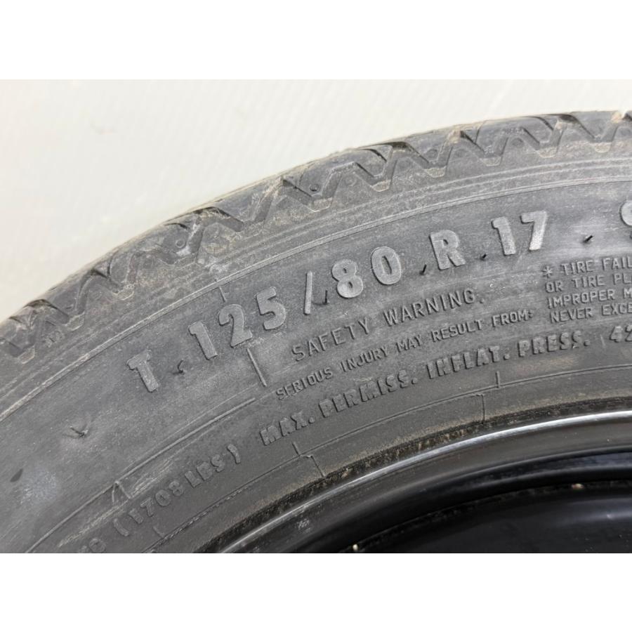 アルファロメオ　スペアタイヤ　125/80R17 2本セット アルファロメオ（ALFA ROMEO） ジュリエッタ 右H (940141) スペア