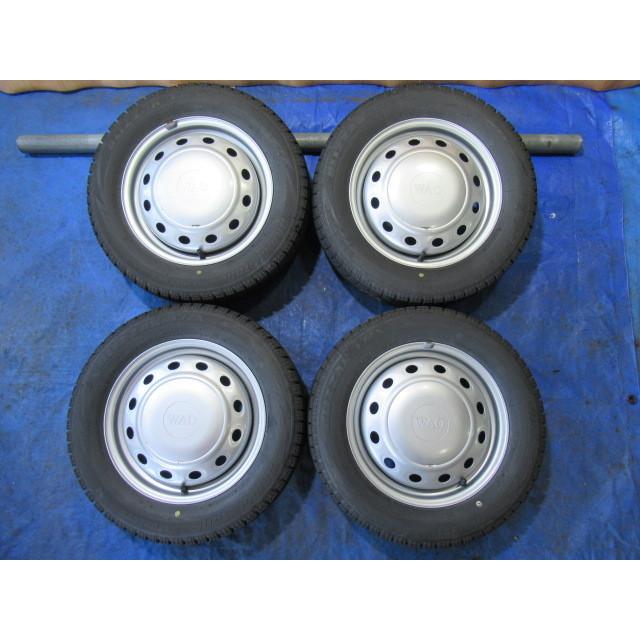 WAO 13-4B 4H/100 110 114.3 ET40 + VRX 155/65R13 中古4本 ライフ 