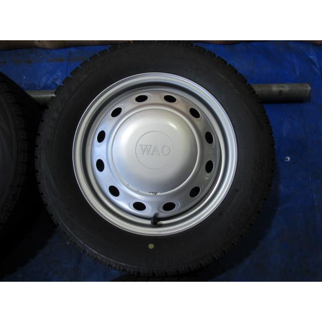 WAO 13-4B 4H/100 110 114.3 ET40 + VRX 155/65R13 中古4本 ライフ