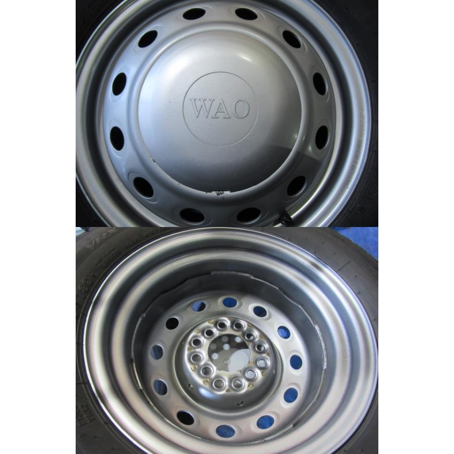 WAO 13-4B 4H/100 110 114.3 ET40 + VRX 155/65R13 中古4本 ライフ