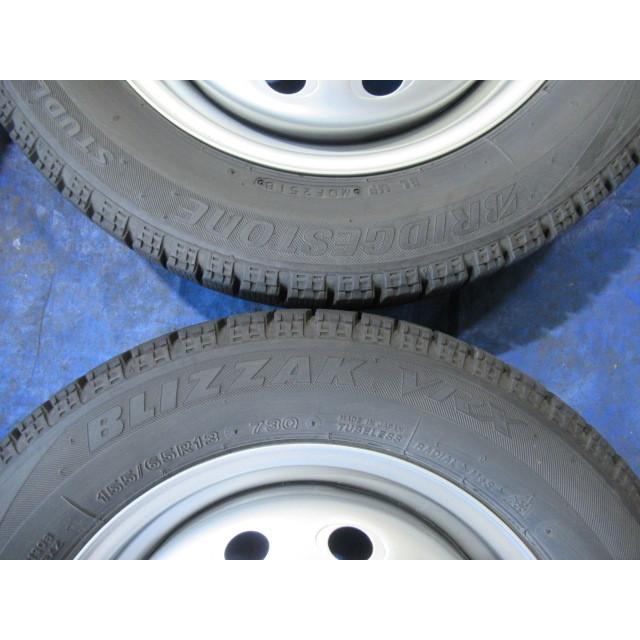 WAO 13-4B 4H/100 110 114.3 ET40 + VRX 155/65R13 中古4本 ライフ