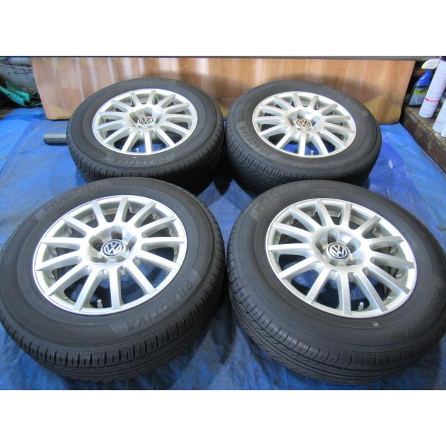 激安即決！ワーゲン純正 15-6J 5H/100 ET38 +YOKOHAMA 195/65R15 2019  