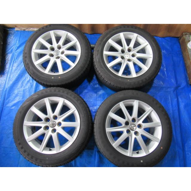 トヨタ 17-7.5J 5H/114.3 ET45 + DUNLOP RV504 215/60R17 中古4本 